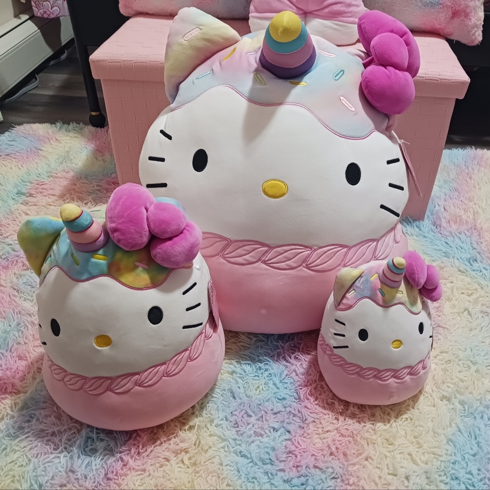 Hello Kitty Unicorn Squishmallow (Set of 3)